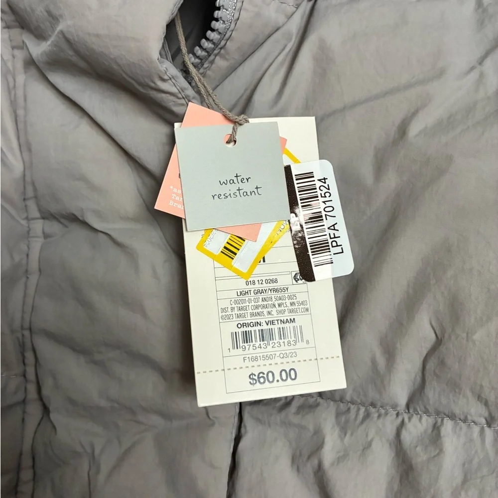 a new day Women's Long Puffer Jacket - Soft Gray - Picture 3 of 11